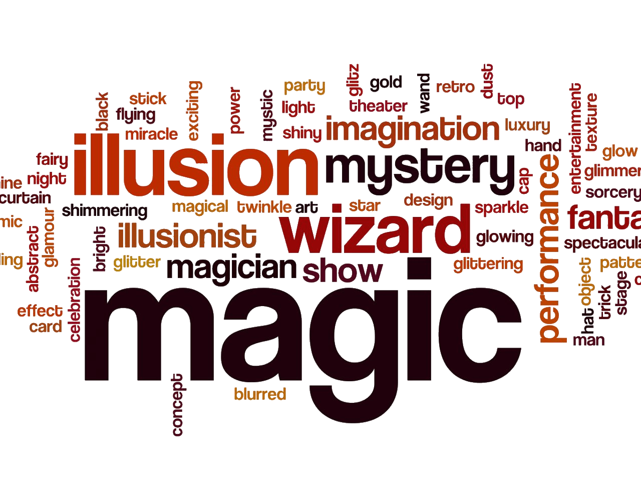 Woordwolk woordcloud magic magie Goochelaar Gerard Breda